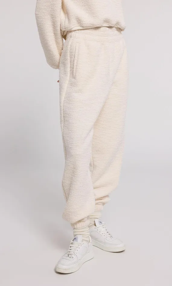 Generation Love Clothing Rena Tweed Jogger Cream Women Pants