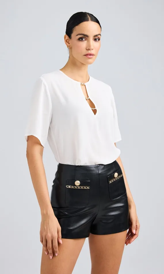 Generation Love Clothing Romano Blouse White Women Tops