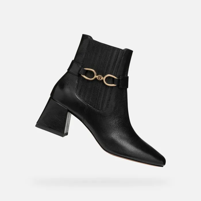 Geox Ankle Boots CORONILLA WOMAN Black Medium Heel Ankle Boots Black 8211 Woman Geox Ankle Boots CORONILLA WOMAN Black Medium Heel Ankle Boots Black 8211 Woman