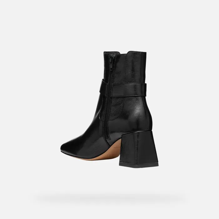 Geox Ankle Boots CORONILLA WOMAN Black Medium Heel Ankle Boots Black 8211 Woman