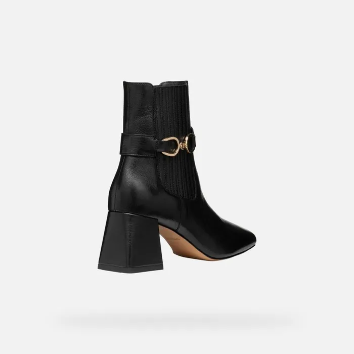 Geox Ankle Boots CORONILLA WOMAN Black Medium Heel Ankle Boots Black 8211 Woman