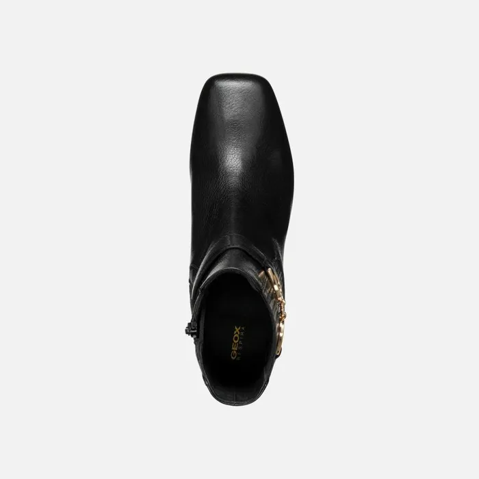 Geox Ankle Boots CORONILLA WOMAN Black Medium Heel Ankle Boots Black 8211 Woman