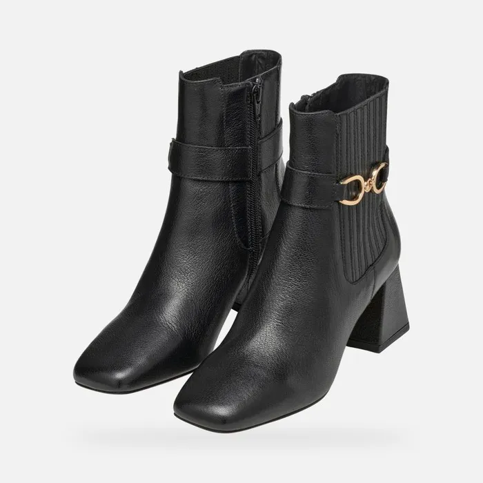 Geox Ankle Boots CORONILLA WOMAN Black Medium Heel Ankle Boots Black 8211 Woman
