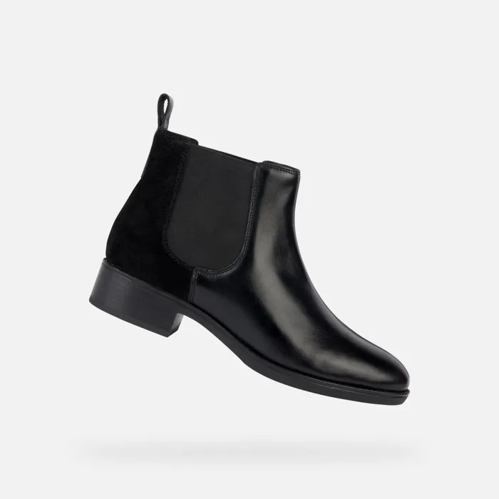 Geox Ankle Boots FELICITY WOMAN Black Chelsea Boots Black 8211 Woman