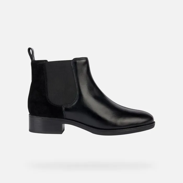 Geox Ankle Boots FELICITY WOMAN Black Chelsea Boots Black 8211 Woman