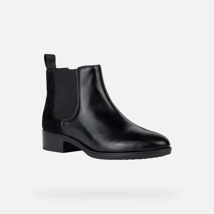 Geox Ankle Boots FELICITY WOMAN Black Chelsea Boots Black 8211 Woman
