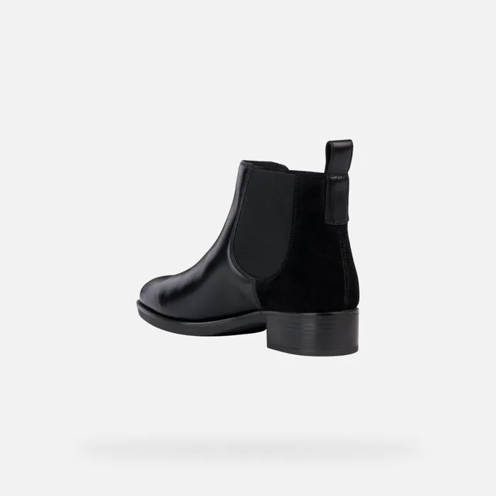 Geox Ankle Boots FELICITY WOMAN Black Chelsea Boots Black 8211 Woman