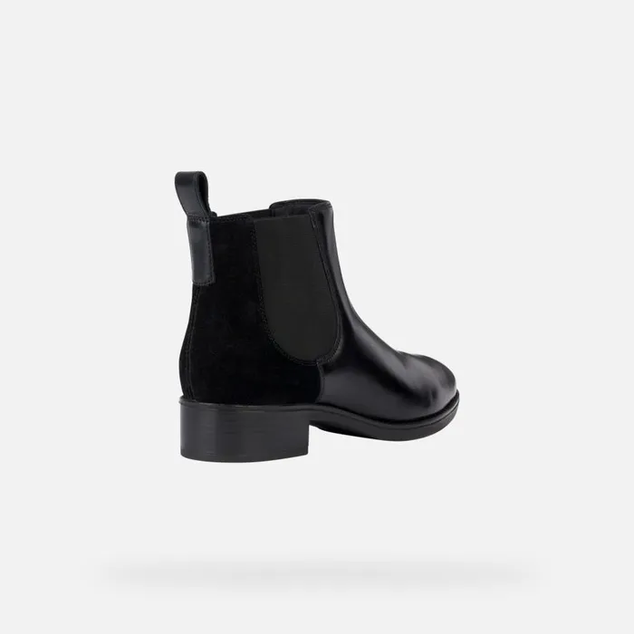 Geox Ankle Boots FELICITY WOMAN Black Chelsea Boots Black 8211 Woman