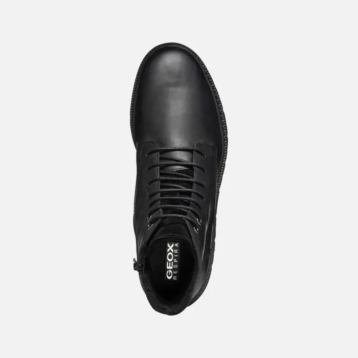 Geox Ankle Boots GHIACCIAIO MAN Black Ankle Boots With Laces Black 8211 Man