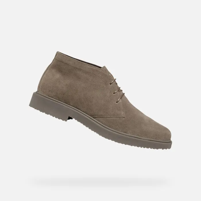 Geox Ankle Boots MASSIMIANO MAN Dove Grey Suede Ankle Boots Dove Grey 8211 Man Geox Ankle Boots MASSIMIANO MAN Dove Grey Suede Ankle Boots Dove Grey 8211 Man