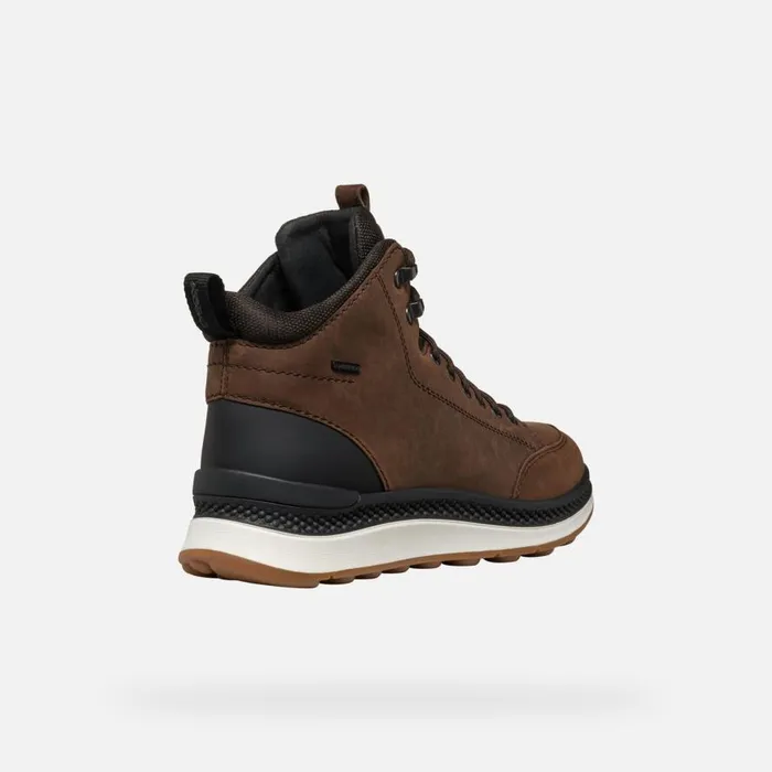 Geox Ankle Boots SPHERICA ACTIF X2 ABX MAN CoffeeBlack Mid Calf Boots Coffeeblack 8211 Man