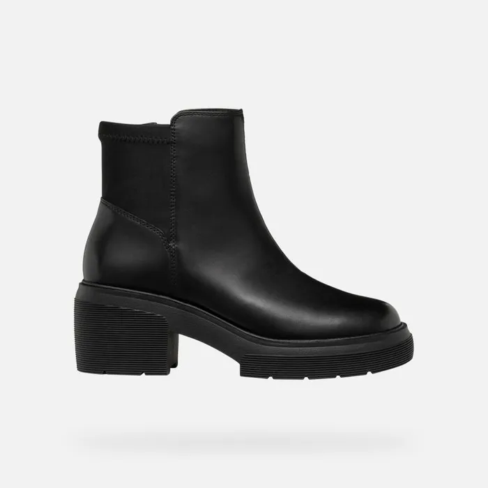 Geox Ankle Boots SPHERICA EC15 WOMAN Black Medium Heel Ankle Boots Black 8211 Woman