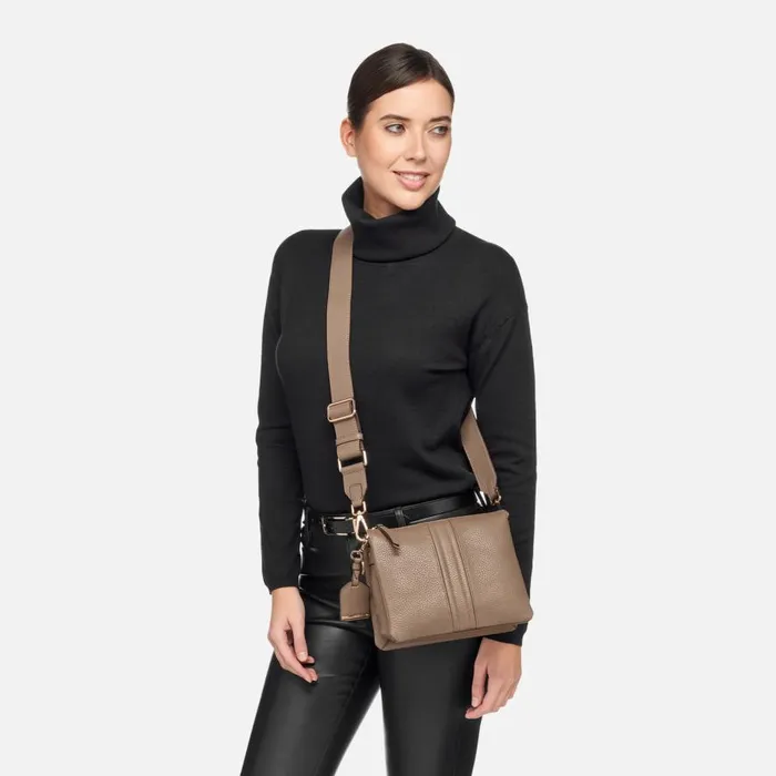 Geox Bags CLARISSY WOMAN Taupe Crossbody Bag Taupe 8211 Woman
