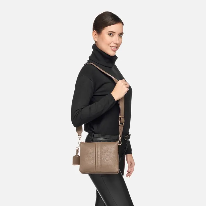 Geox Bags CLARISSY WOMAN Taupe Crossbody Bag Taupe 8211 Woman