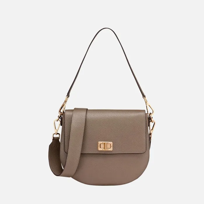 Geox Bags FLAVIE WOMAN Taupe Crossbody Bag Taupe 8211 Woman