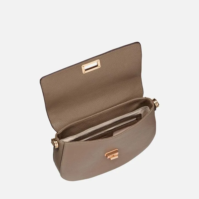 Geox Bags FLAVIE WOMAN Taupe Crossbody Bag Taupe 8211 Woman