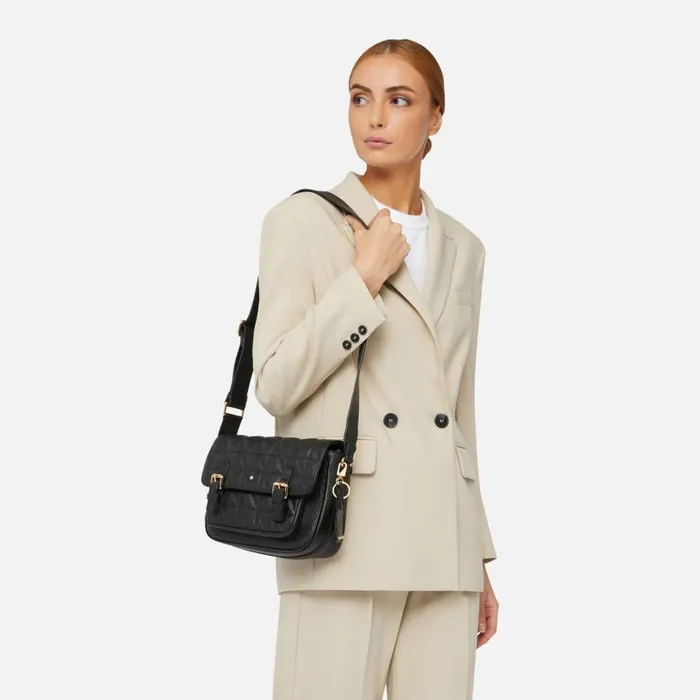 Geox Bags FRAILEA WOMAN Black Crossbody Bag Black 8211 Woman