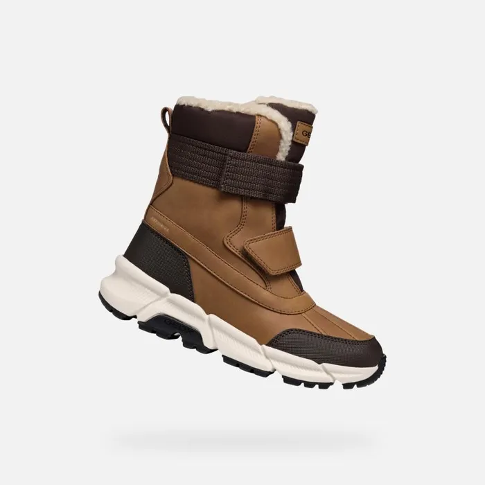 Geox Boots FLEXYPER PLUS ABX BOY TobaccoCoffee Mid Calf Boots Tobaccocoffee 8211 Kids Geox Boots FLEXYPER PLUS ABX BOY TobaccoCoffee Mid Calf Boots Tobaccocoffee 8211 Kids