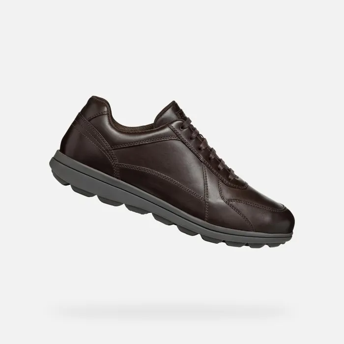 Geox Casual Shoes SPHERICA EC12 Men039s Coffee Leather Sneakers Geox Coffee 8211 Man Geox Casual Shoes SPHERICA EC12 Men039s Coffee Leather Sneakers Geox Coffee 8211 Man