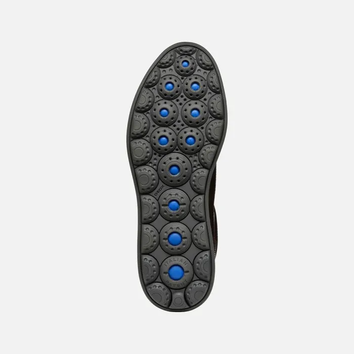 Geox Casual Shoes SPHERICA EC12 Men039s Coffee Leather Sneakers Geox Coffee 8211 Man