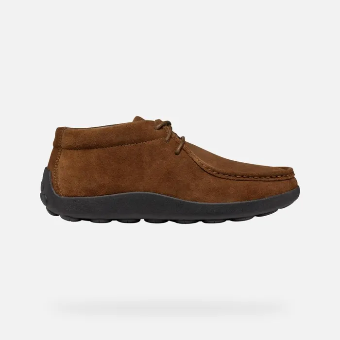 Geox Casual Shoes SPHERICA EC14 MAN Brown Cotto Suede Loafers Brown Cotto 8211 Man