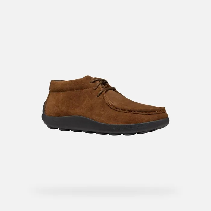 Geox Casual Shoes SPHERICA EC14 MAN Brown Cotto Suede Loafers Brown Cotto 8211 Man