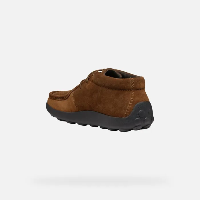 Geox Casual Shoes SPHERICA EC14 MAN Brown Cotto Suede Loafers Brown Cotto 8211 Man