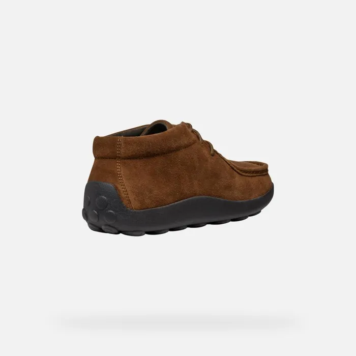Geox Casual Shoes SPHERICA EC14 MAN Brown Cotto Suede Loafers Brown Cotto 8211 Man