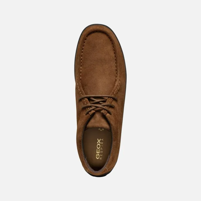 Geox Casual Shoes SPHERICA EC14 MAN Brown Cotto Suede Loafers Brown Cotto 8211 Man