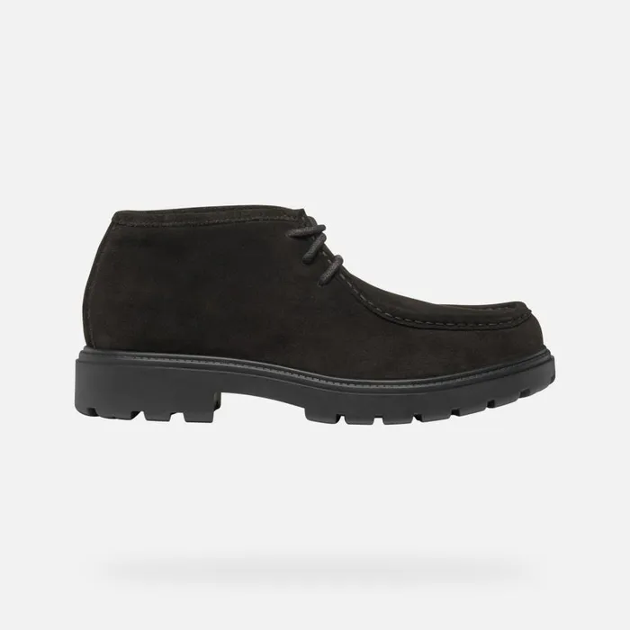 Geox Casual Shoes SPHERICA EC7 MAN Dark Coffee Suede Shoes Dark Coffee 8211 Man
