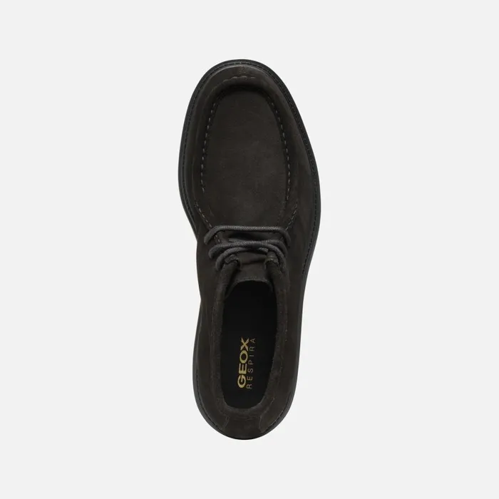 Geox Casual Shoes SPHERICA EC7 MAN Dark Coffee Suede Shoes Dark Coffee 8211 Man