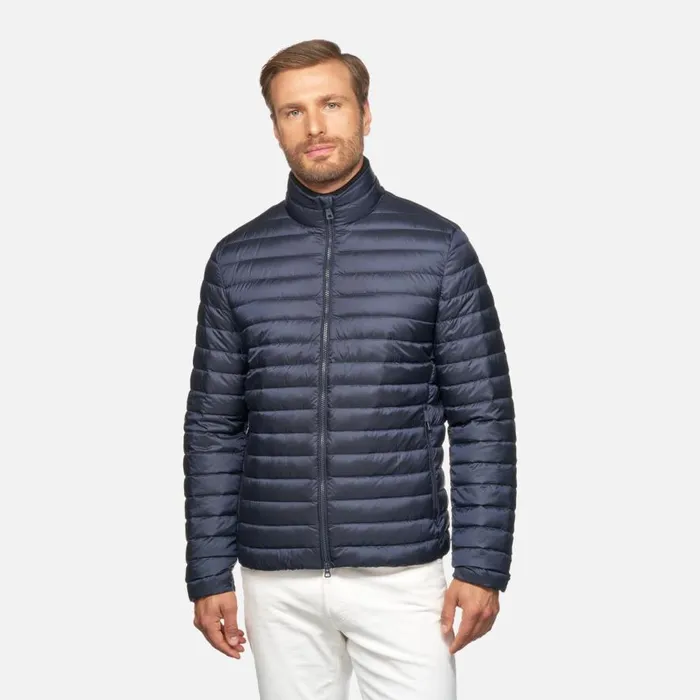Geox Down Jackets WARRENS MAN Sky Captain Short Down Jacket Sky Captain 8211 Man