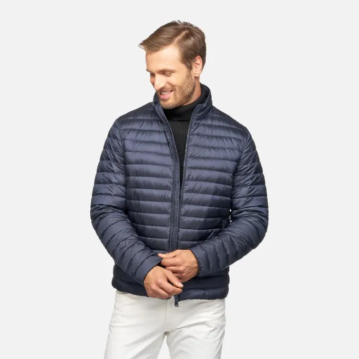 Geox Down Jackets WARRENS MAN Sky Captain Short Down Jacket Sky Captain 8211 Man
