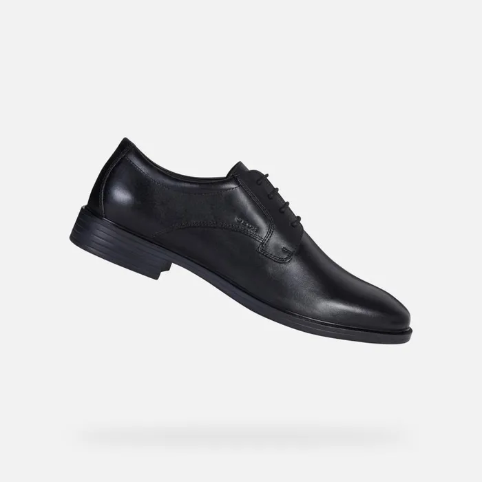 Geox Formal Shoes GLADWIN MAN Black Leather Shoes Black 8211 Man