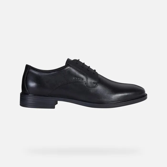 Geox Formal Shoes GLADWIN MAN Black Leather Shoes Black 8211 Man