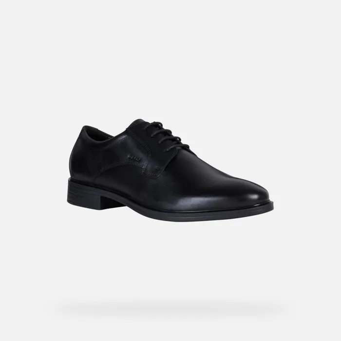 Geox Formal Shoes GLADWIN MAN Black Leather Shoes Black 8211 Man