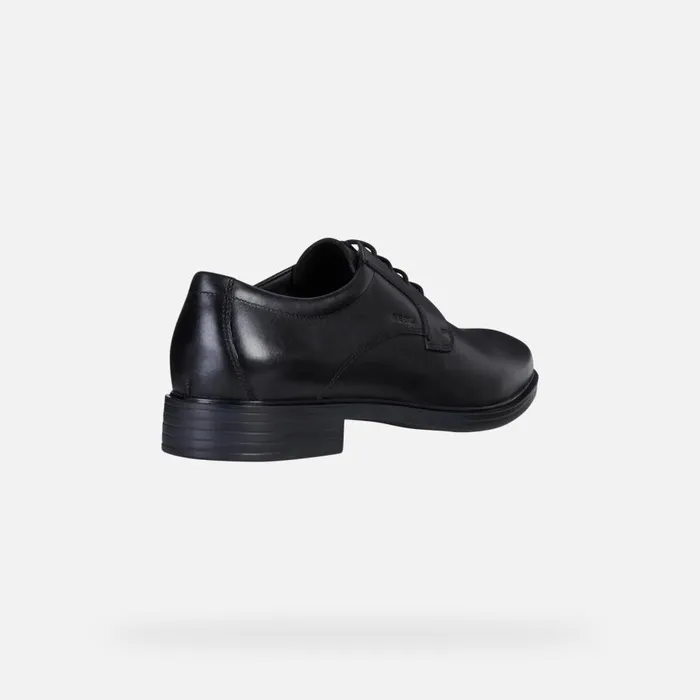 Geox Formal Shoes GLADWIN MAN Black Leather Shoes Black 8211 Man