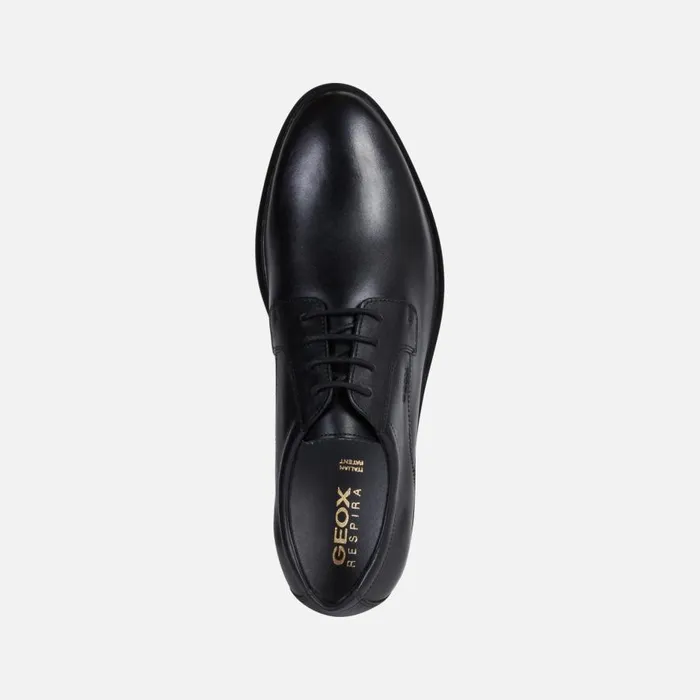 Geox Formal Shoes GLADWIN MAN Black Leather Shoes Black 8211 Man
