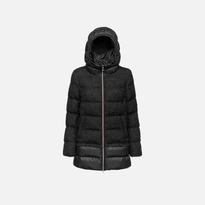 Geox Jackets MANILVA WOMAN BlackBlack Long Parka Blackblack 8211 Woman