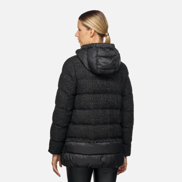 Geox Jackets MANILVA WOMAN BlackBlack Long Parka Blackblack 8211 Woman