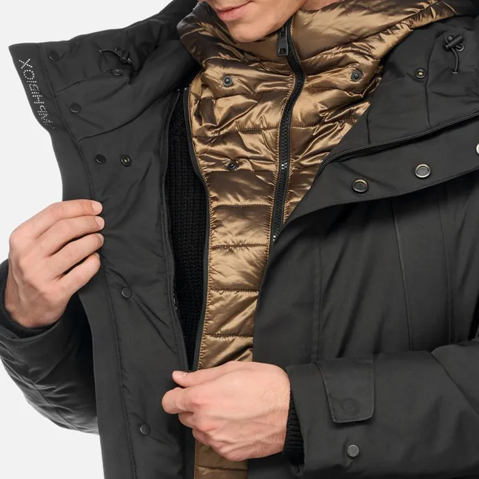 Geox Jackets TERRESTRE ABX MAN Black Long Parka Black 8211 Man
