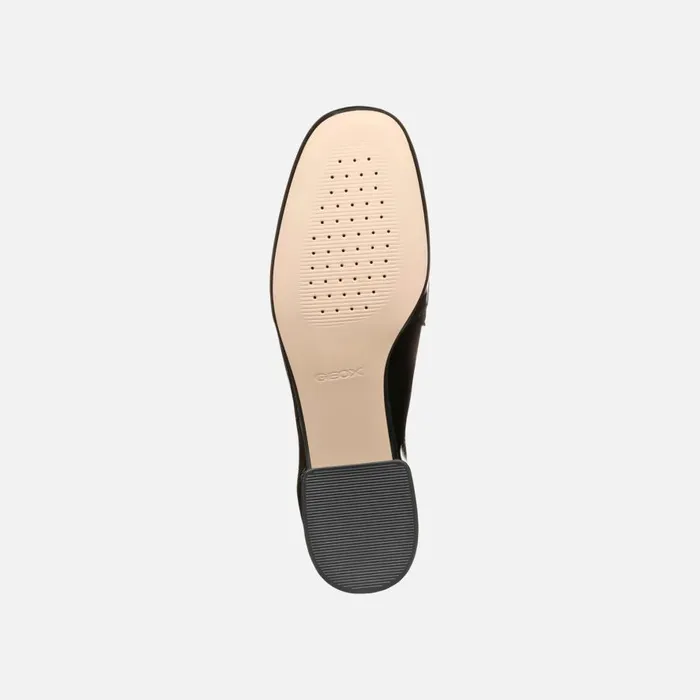 Geox Loafers DHYALMA WOMAN Black Leather Loafers Black 8211 Woman
