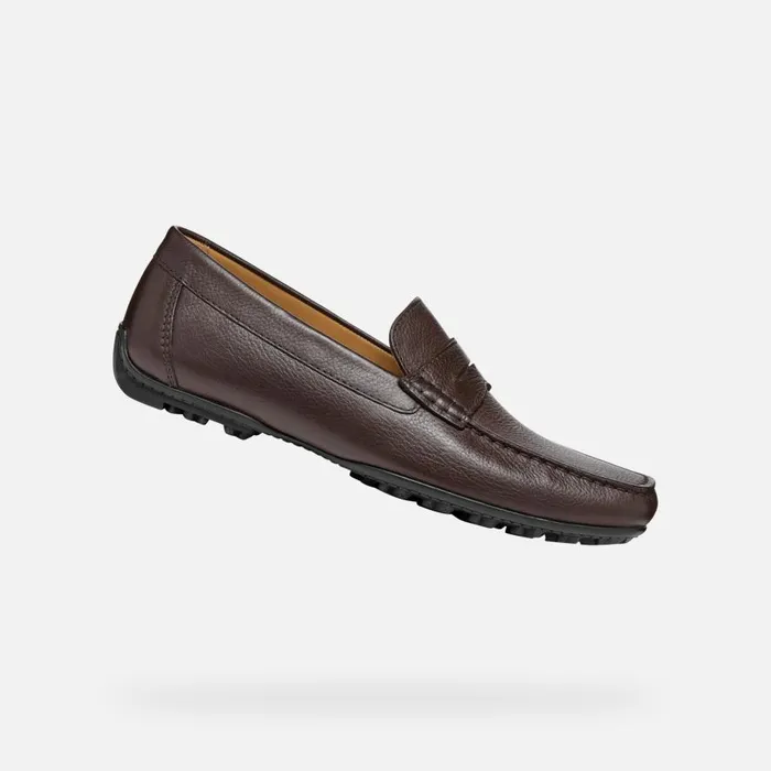 Geox Loafers KOSMOPOLIS GRIP W Leather Loafers Brown Man Geox Dark Brown 8211 Man Geox Loafers KOSMOPOLIS GRIP W Leather Loafers Brown Man Geox Dark Brown 8211 Man
