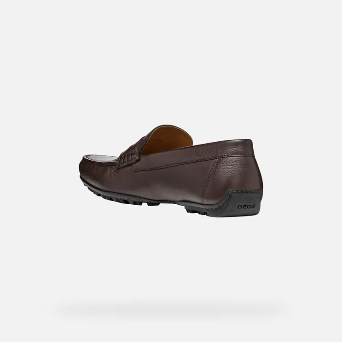 Geox Loafers KOSMOPOLIS GRIP W Leather Loafers Brown Man Geox Dark Brown 8211 Man