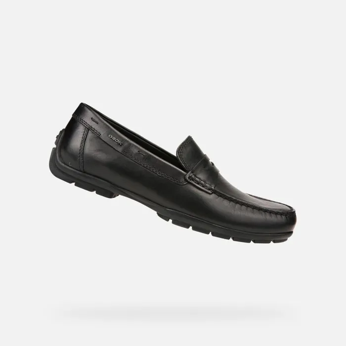 Geox Loafers MONER W 2FIT Men039s Black Leather Loafers Collection Black 8211 Man Geox Loafers MONER W 2FIT Men039s Black Leather Loafers Collection Black 8211 Man