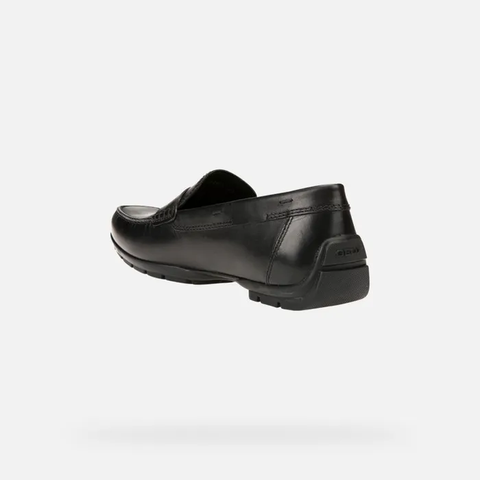 Geox Loafers MONER W 2FIT Men039s Black Leather Loafers Collection Black 8211 Man