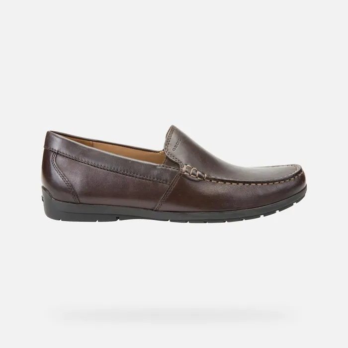 Geox Loafers SIRON W C Leather Loafers Brown Man Geox Brown 8211 Man