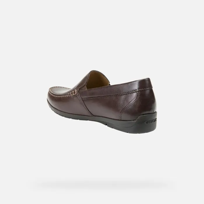 Geox Loafers SIRON W C Leather Loafers Brown Man Geox Brown 8211 Man