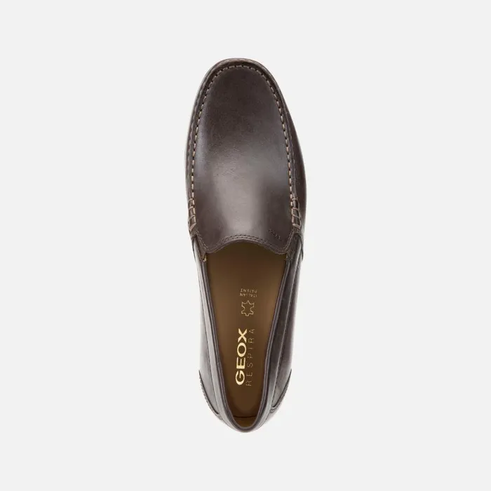 Geox Loafers SIRON W C Leather Loafers Brown Man Geox Brown 8211 Man