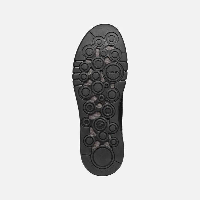Geox Sneakers AERANTIS MAN Black Leather Shoes Black 8211 Man